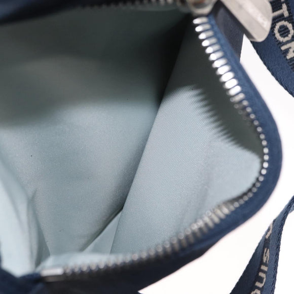 LOUIS VUITTON LV Cup Solent Shoulder Bag Coated Canvas Blue M80707 Auth hk3226