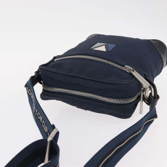 LOUIS VUITTON LV Cup Solent Shoulder Bag Coated Canvas Blue M80707 Auth hk3226