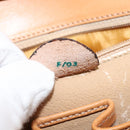 CELINE Macadam Canvas Hand Bag PVC Leather 2way Brown Gold Auth hk3227-23