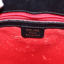 CELINE Hand Bag Leather Black Gold Auth hk3228-10