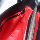 CELINE Hand Bag Leather Black Gold Auth hk3228-17