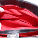 CELINE Hand Bag Leather Black Gold Auth hk3228-21