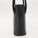 CELINE Hand Bag Leather Black Gold Auth hk3228-3