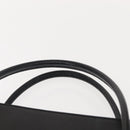 CELINE Hand Bag Leather Black Gold Auth hk3228-8