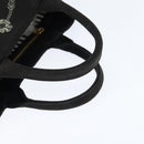 PRADA Canapa PM Hand Bag Canvas Black Gold Auth hk3229-7