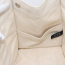 HERMES Bora Bora PM Tote Bag Canvas White Purple Silver Auth hk3231-11