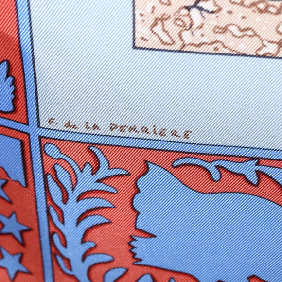 HERMES Carre 90 Scarf ""PELAGES ET CAMOUFLAGE Stain"" Silk Black Auth hk3233