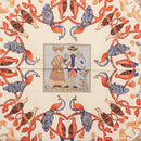 HERMES Carre 90 Scarf ""PELAGES ET CAMOUFLAGE Stain"" Silk Black Auth hk3233-6