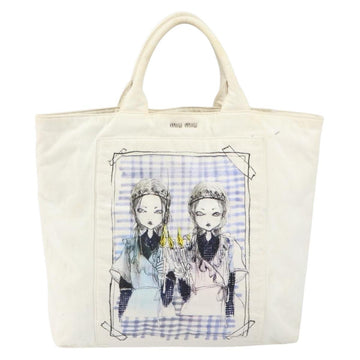Miu Miu Spring/Summer 2016 Collection ERI WAKIYAMA Bag Canvas White Auth hk3236 - 0
