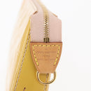 LOUIS VUITTON Vernis Pochette Accessoires Pouch Beige M90072 LV Auth hk3245-8