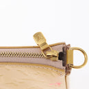LOUIS VUITTON Vernis Pochette Accessoires Pouch Beige M90072 LV Auth hk3245-9