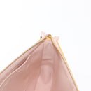 LOUIS VUITTON Vernis Pochette Accessoires Pouch Beige M90072 LV Auth hk3245-17