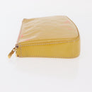 LOUIS VUITTON Vernis Pochette Accessoires Pouch Beige M90072 LV Auth hk3245-4