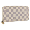 LOUIS VUITTON Damier Azur Zippy Wallet Long Wallet N60019 LV Auth hk3247-1