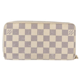 LOUIS VUITTON Damier Azur Zippy Wallet Long Wallet N60019 LV Auth hk3247 - 0