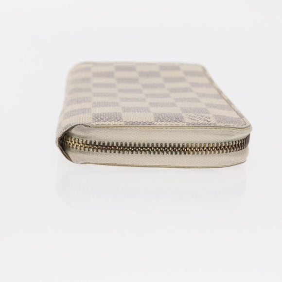LOUIS VUITTON Damier Azur Zippy Wallet Long Wallet N60019 LV Auth hk3247