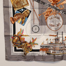 HERMES Carre 90 Scarf ""NEW ORLEANS THE ORIGINAL CREOLE JAZZ "" Silk Auth hk3251-8
