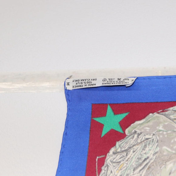 HERMES Carre 90 Scarf ""FAUNE ET FLORE DU TEXAS TEXAS WILDLIFE"" Auth hk3255