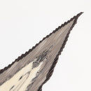 HERMES Pleated Scarf ""PARURES DES SABLES"" Silk Gray Auth hk3256-12