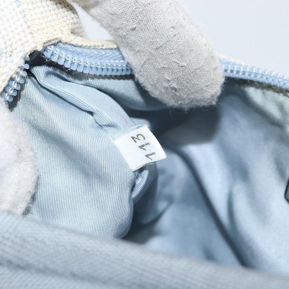 PRADA Sports Hand Bag Canvas Gray Blue Auth hk3257