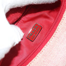 PRADA Sports Hand Bag Canvas Gray Red Auth hk3258-17
