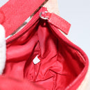 PRADA Sports Hand Bag Canvas Gray Red Auth hk3258-18