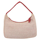PRADA Sports Hand Bag Canvas Gray Red Auth hk3258-2