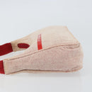 PRADA Sports Hand Bag Canvas Gray Red Auth hk3258-4