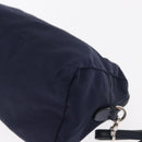 PRADA Pouch Nylon Navy Silver Auth hk3259-10
