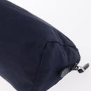 PRADA Pouch Nylon Navy Silver Auth hk3259-12