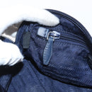 PRADA Pouch Nylon Navy Silver Auth hk3259-19