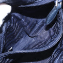 PRADA Pouch Nylon Navy Silver Auth hk3259-20