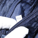 PRADA Pouch Nylon Navy Silver Auth hk3259-21