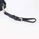 PRADA Pouch Nylon Navy Silver Auth hk3259-7