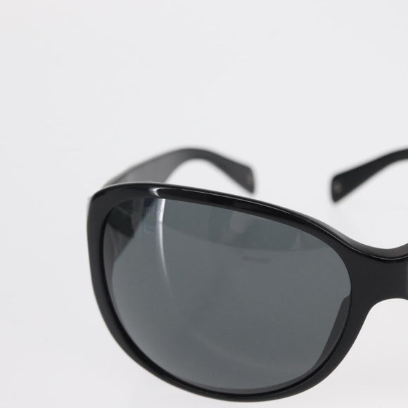 CHANEL Sunglasses plastic Black CC Auth hk3263