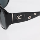 CHANEL Sunglasses plastic Black CC Auth hk3263-8