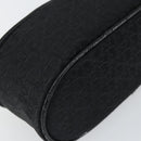 Christian Dior Trotter Canvas Vanity Pouch Black Silver Auth hk3265-14