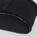 Christian Dior Trotter Canvas Vanity Pouch Black Silver Auth hk3265-15