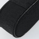 Christian Dior Trotter Canvas Vanity Pouch Black Silver Auth hk3265-16
