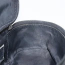 Christian Dior Trotter Canvas Vanity Pouch Black Silver Auth hk3265-18