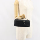 Christian Dior Trotter Canvas Vanity Pouch Black Silver Auth hk3265-20