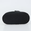 Christian Dior Trotter Canvas Vanity Pouch Black Silver Auth hk3265-5