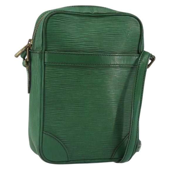 LOUIS VUITTON Epi Danube Shoulder Bag Green M45634 LV Auth hk3268