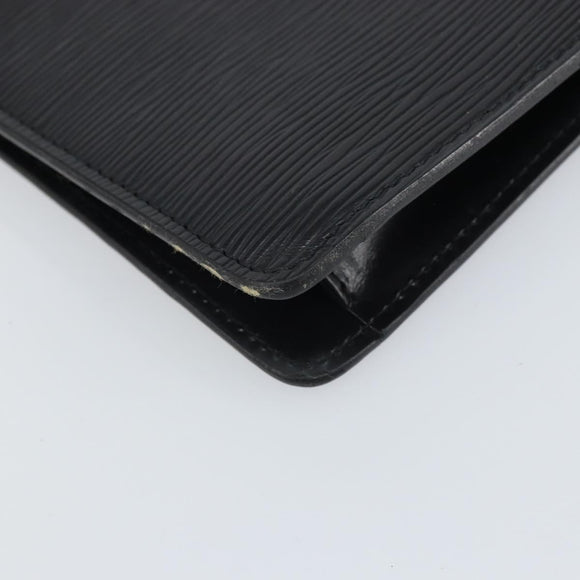LOUIS VUITTON Epi Montaigne 27 Clutch Bag Black M52652 LV Auth hk3270