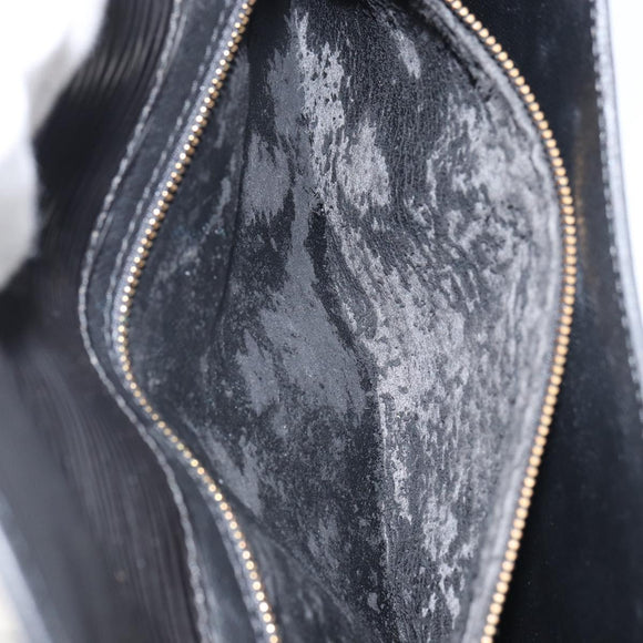 LOUIS VUITTON Epi Montaigne 27 Clutch Bag Black M52652 LV Auth hk3270