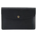 LOUIS VUITTON Epi Montaigne 27 Clutch Bag Black M52652 LV Auth hk3270-13