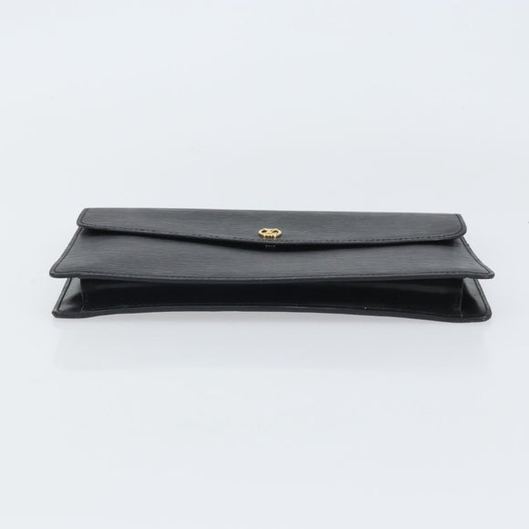 LOUIS VUITTON Epi Montaigne 27 Clutch Bag Black M52652 LV Auth hk3270