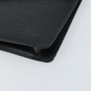 LOUIS VUITTON Epi Montaigne 27 Clutch Bag Black M52652 LV Auth hk3270-7