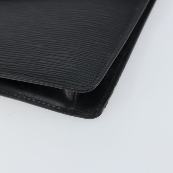 LOUIS VUITTON Epi Montaigne 27 Clutch Bag Black M52652 LV Auth hk3270