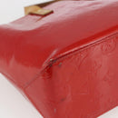 LOUIS VUITTON Monogram Vernis Reade PM Hand Bag Red Rouge M91088 LV Auth hk3277-16